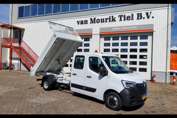 Renault Master 130.35 DUBBELE CABINE - EURO 6 - V-47-NZG - DUBBELLUCHT KIPPER + TREKHAA