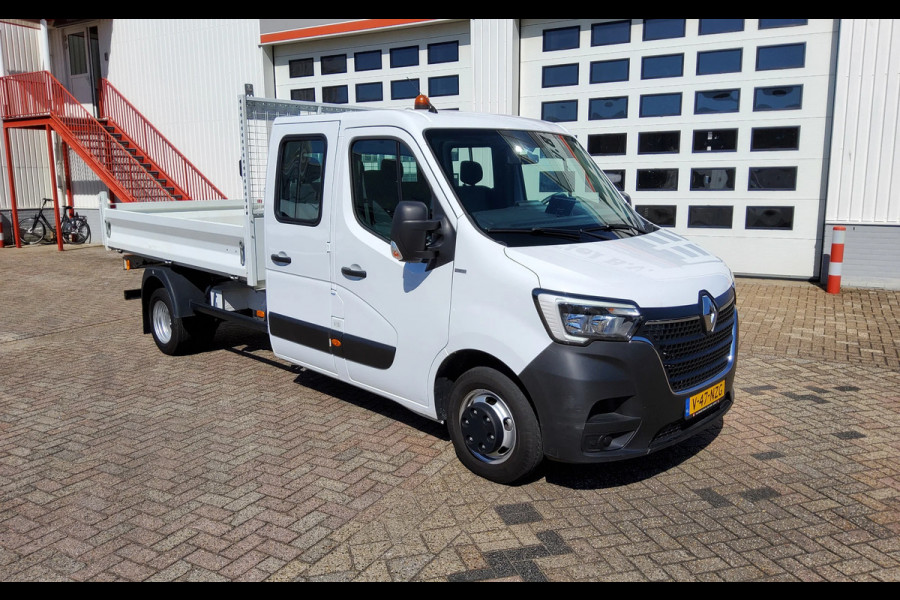 Renault Master 130.35 DUBBELE CABINE - EURO 6 - V-47-NZG - DUBBELLUCHT KIPPER + TREKHAA