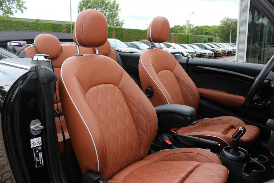 MINI Cabrio 2.0 Cooper S Rockingham GT Edition / Camera / Head-up / Leder / CarPlay / 17'' / Keyless / Windscherm / Stoelverwarming / DAB / Cruise Control