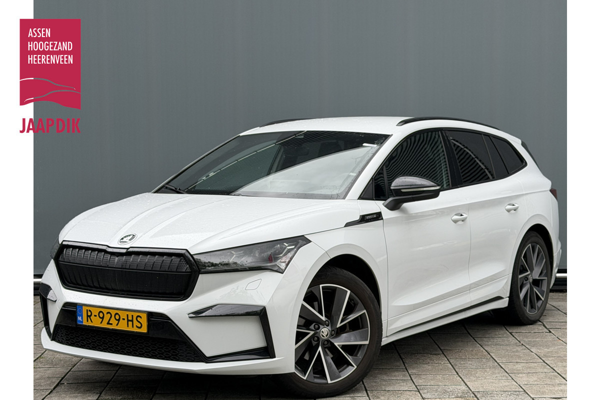 Škoda ENYAQ iV BWJ 2022 | 60 Sportline SOH 91,72% | SPORTSTOELEN | LEER/ALCANTARA | CARPLAY | CAMERA A | CLIMA |