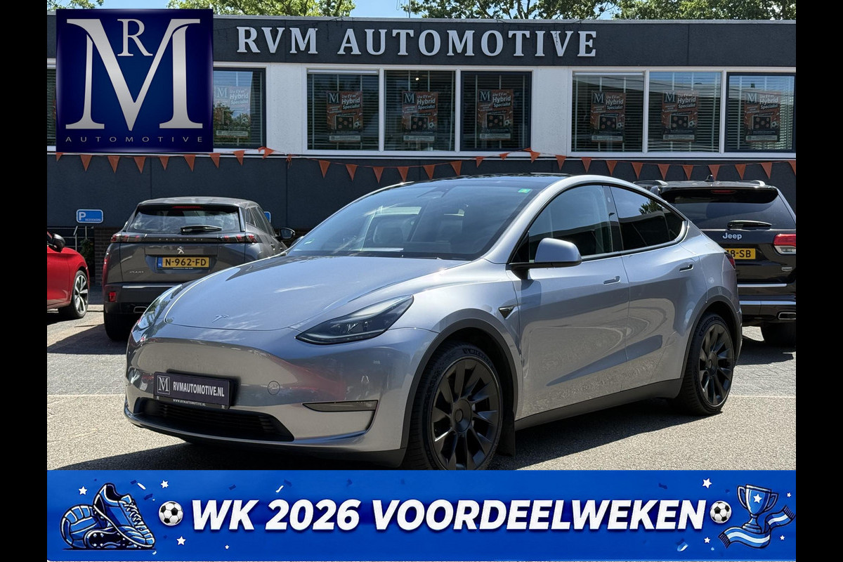 Tesla Model Y Long Range AWD 75 kWh VAN: 44.900,- VOOR: 42.877,- UW WKVOORDEEL: 2.023,- | SOH 94%| QUICKSILVER!| TESLA FABRIEKSGARANTIE TOT 02-2028/ 80.000KM | FABRIEKSGARANTIE OP ACCU & AANDRIJFLIJN TOT 2032 OF 192.000 KM | BTW VERREKENBAAR