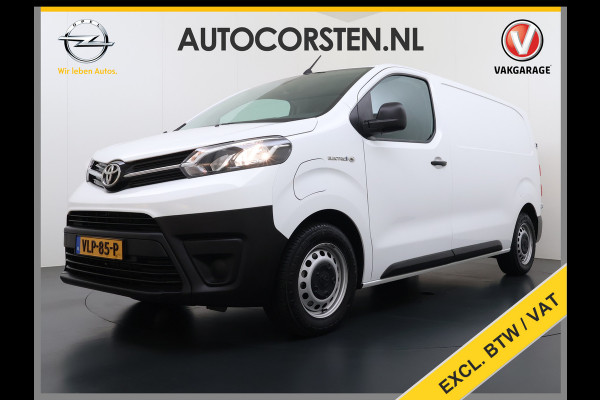 Toyota PROACE Electric Worker 136PK Automaat 3-Persoons Navi Apple Carplay Android Auto Airco Pdc DAB Bluetooth Cruise Control Regen-Lichtsensor Betonplex Vloer Wandbetimmering Schuifdeur Origineel Nederlandse Auto Dealeronderhouden