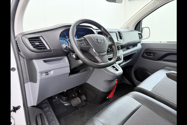 Toyota PROACE Electric Worker 136PK Automaat 3-Persoons Navi Apple Carplay Android Auto Airco Pdc DAB Bluetooth Cruise Control Regen-Lichtsensor Betonplex Vloer Wandbetimmering Schuifdeur Origineel Nederlandse Auto Dealeronderhouden