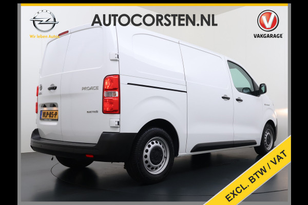 Toyota PROACE Electric Worker 136PK Automaat 3-Persoons Navi Apple Carplay Android Auto Airco Pdc DAB Bluetooth Cruise Control Regen-Lichtsensor Betonplex Vloer Wandbetimmering Schuifdeur Origineel Nederlandse Auto Dealeronderhouden