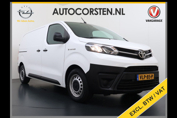 Toyota PROACE Electric Worker 136PK Automaat 3-Persoons Navi Apple Carplay Android Auto Airco Pdc DAB Bluetooth Cruise Control Regen-Lichtsensor Betonplex Vloer Wandbetimmering Schuifdeur Origineel Nederlandse Auto Dealeronderhouden