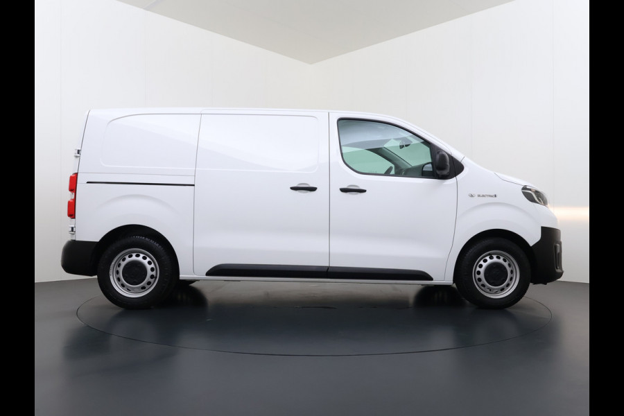 Toyota PROACE Electric Worker 136PK Automaat 3-Persoons Navi Apple Carplay Android Auto Airco Pdc DAB Bluetooth Cruise Control Regen-Lichtsensor Betonplex Vloer Wandbetimmering Schuifdeur Origineel Nederlandse Auto Dealeronderhouden
