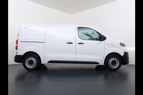 Toyota PROACE Electric Worker 136PK Automaat 3-Persoons Navi Apple Carplay Android Auto Airco Pdc DAB Bluetooth Cruise Control Regen-Lichtsensor Betonplex Vloer Wandbetimmering Schuifdeur Origineel Nederlandse Auto Dealeronderhouden
