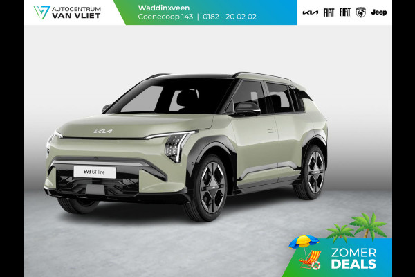 Kia EV3 GT-PlusLine 81.4 kWh | Schuif/kanteldak | Stoel&Stuur Verw. | Camera | Adapt. Cruise | HUD | 19" | Keyless