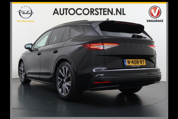 Škoda ENYAQ iV 80 SPORTLINE SOH 92% 3-Zone Ecc Adap.Cruise Stuur+Stoelverwarming Elek.Stoel+Memory Navi Camera Apple Carplay Android Auto Keyless Advanc. Dodehoek detectie Elek.Achterklep Privacy Glas Led Matrix Isofix Lmv 20" DAB Lane Assist 1e Eigenaar Origineel Nederlandse Auto Dealeronderhouden