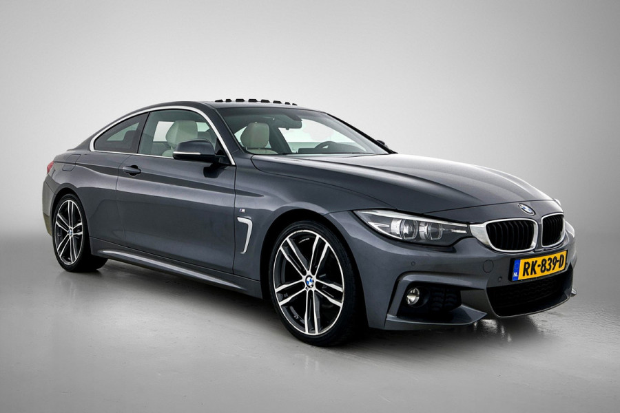 BMW 4 Serie Coupé 420i High Executive M-Sport AANBIEIDNG !! (NL-Auto, Dealer OndrH, Dakraam, Trekhaak, Navi Pro, StoelV, Etc)