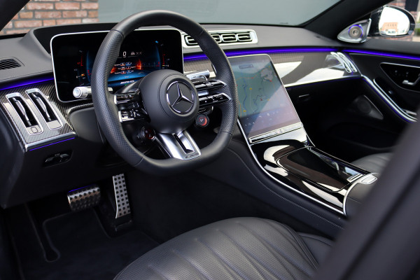 Mercedes-Benz S-Klasse AMG 63 S E Performance | 802 pk | Keramisch | Achterasbesturing | Massage | Burmester High End | Distronic+ | HUD | Chauffeurspakket | Entertainmentpakket Premium Achter | Stoelventilatie V+A | Vlakkenverwarming |