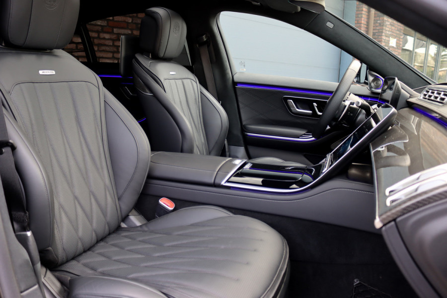Mercedes-Benz S-Klasse AMG 63 S E Performance | 802 pk | Keramisch | Achterasbesturing | Massage | Burmester High End | Distronic+ | HUD | Chauffeurspakket | Entertainmentpakket Premium Achter | Stoelventilatie V+A | Vlakkenverwarming |