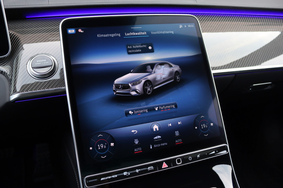 Mercedes-Benz S-Klasse AMG 63 S E Performance | 802 pk | Keramisch | Achterasbesturing | Massage | Burmester High End | Distronic+ | HUD | Chauffeurspakket | Entertainmentpakket Premium Achter | Stoelventilatie V+A | Vlakkenverwarming |