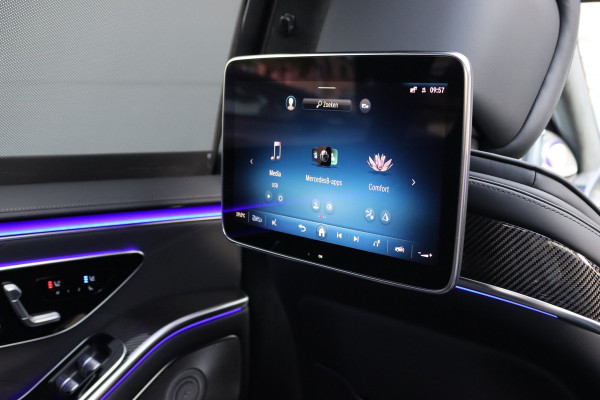 Mercedes-Benz S-Klasse AMG 63 S E Performance | 802 pk | Keramisch | Achterasbesturing | Massage | Burmester High End | Distronic+ | HUD | Chauffeurspakket | Entertainmentpakket Premium Achter | Stoelventilatie V+A | Vlakkenverwarming |