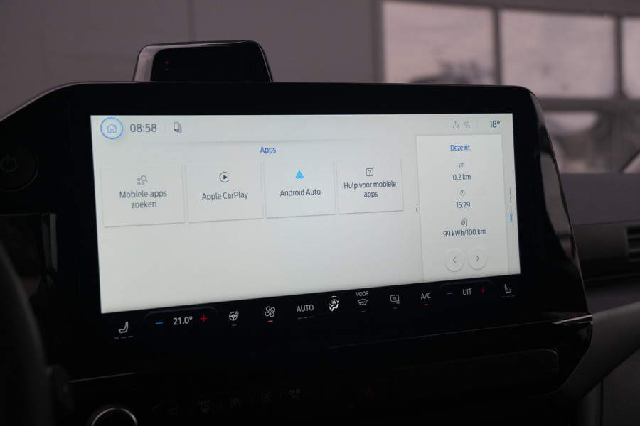 Ford E-Transit Custom 340 L2H1 Sport 71 kWh 218pk - 2x Schuifdeur - ACC - Elek Trekhaak - B&O - Navi - Stoel/Stuurverwarming - 360 Camera - Blindspot