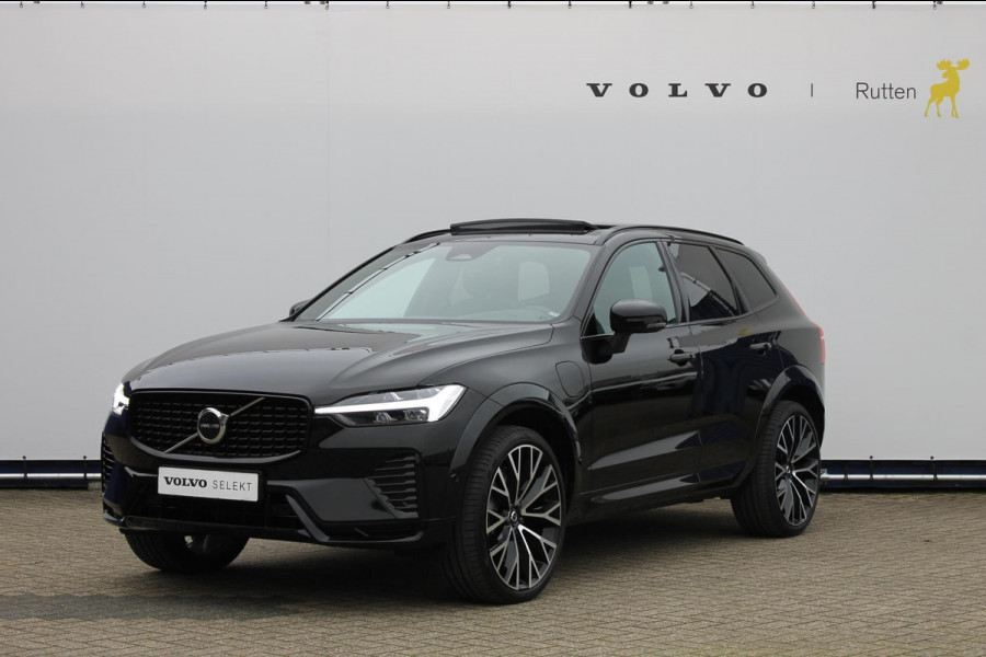 Volvo XC60 T6 Recharge AWD Long Range 350PK Dark Google Infotainment / Elektrisch schuif-kanteldak / 22" lichtmetalen velgen / Stoelventilatie-verwarming voor / Stuurwielverwarming