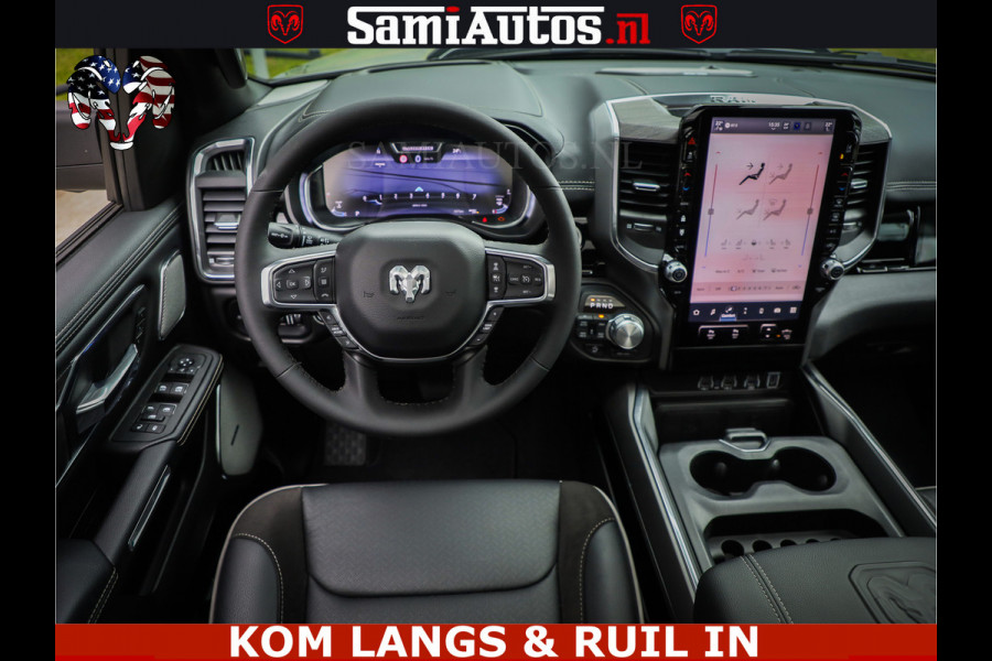 Dodge Ram 1500 Night Premium | Full Option | De Meest Luxe Pick-Up in zijn Klasse | Comfortabele Dubbele Cabine met Royale 5 Zitplaatsen | BPM vrij | Nu Leverbaar uit Voorraad | Voorraad Nr 2287 - 3384 | De specialist in Amerikaanse pick‑ups in Nederland en Europa.