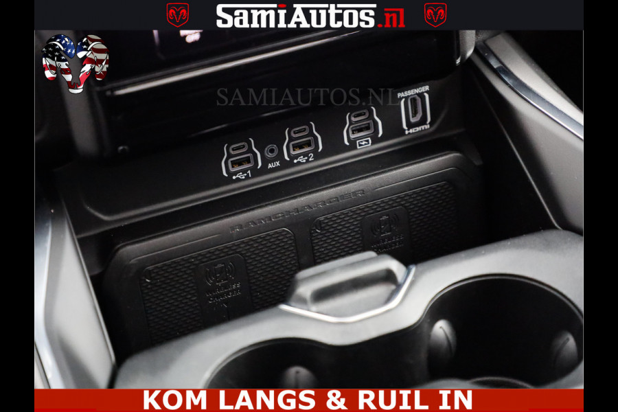 Dodge Ram 1500 Night Premium | Full Option | De Meest Luxe Pick-Up in zijn Klasse | Comfortabele Dubbele Cabine met Royale 5 Zitplaatsen | BPM vrij | Nu Leverbaar uit Voorraad | Voorraad Nr 2287 - 3384 | De specialist in Amerikaanse pick‑ups in Nederland en Europa.