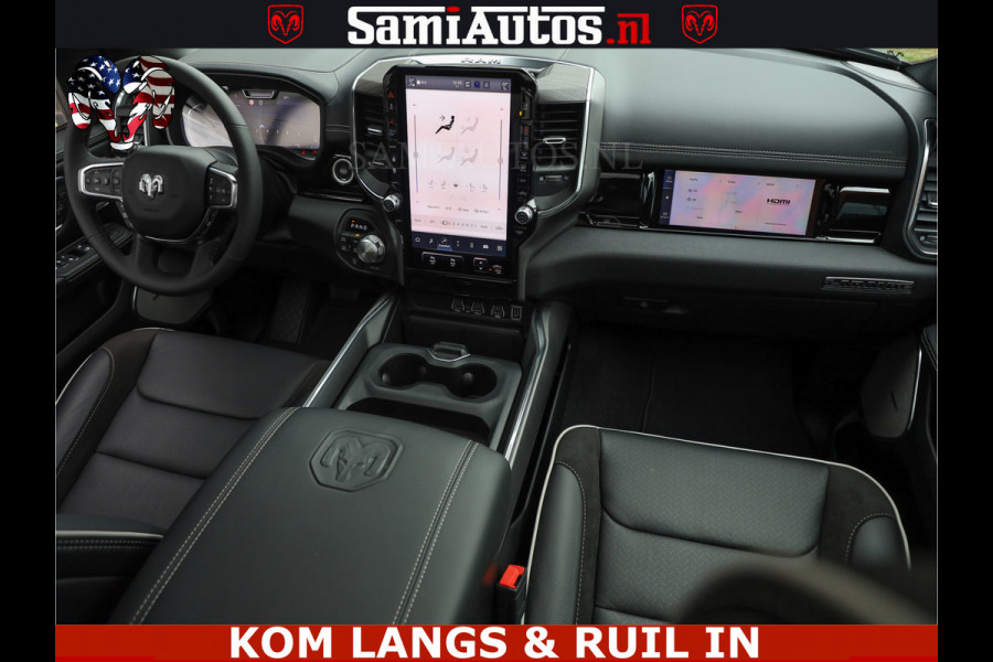 Dodge Ram 1500 Night Premium | Full Option | De Meest Luxe Pick-Up in zijn Klasse | Comfortabele Dubbele Cabine met Royale 5 Zitplaatsen | BPM vrij | Nu Leverbaar uit Voorraad | Voorraad Nr 2287 - 3384 | De specialist in Amerikaanse pick‑ups in Nederland en Europa.
