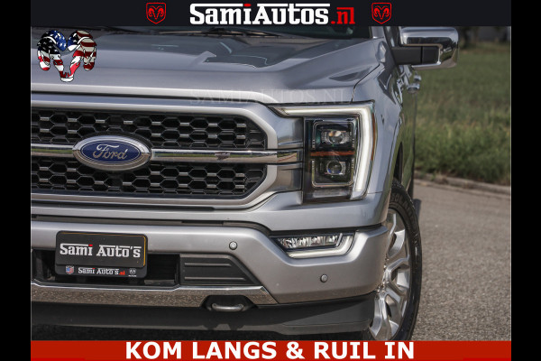 Ford USA F-150 PLATINUM | MASSAGE | PANO | GROOTSCHERM | COMFORT STOELEN | ADAPTIVE CRUISE | DC | DUBBELE CABINE | FACELIFT MODEL | GROOT SCHERM | 5 PERSOONS | DC | DASH CAM | MASSAGE | | De specialist in Amerikaanse pick‑ups in Nederland en Europa.