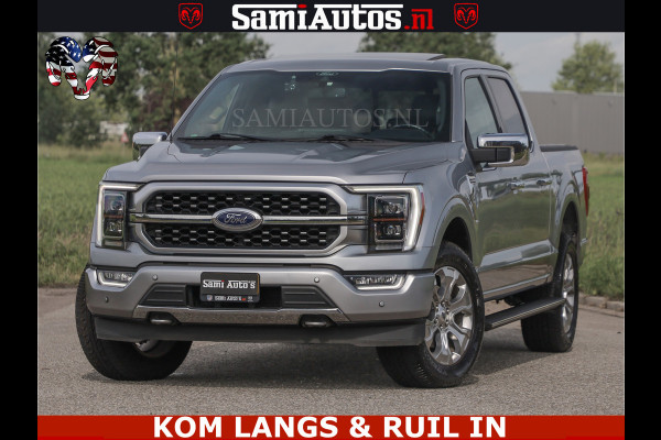 Ford USA F-150 PLATINUM | MASSAGE | PANO | GROOTSCHERM | COMFORT STOELEN | ADAPTIVE CRUISE | DC | DUBBELE CABINE | FACELIFT MODEL | GROOT SCHERM | 5 PERSOONS | DC | DASH CAM | MASSAGE | | De specialist in Amerikaanse pick‑ups in Nederland en Europa.