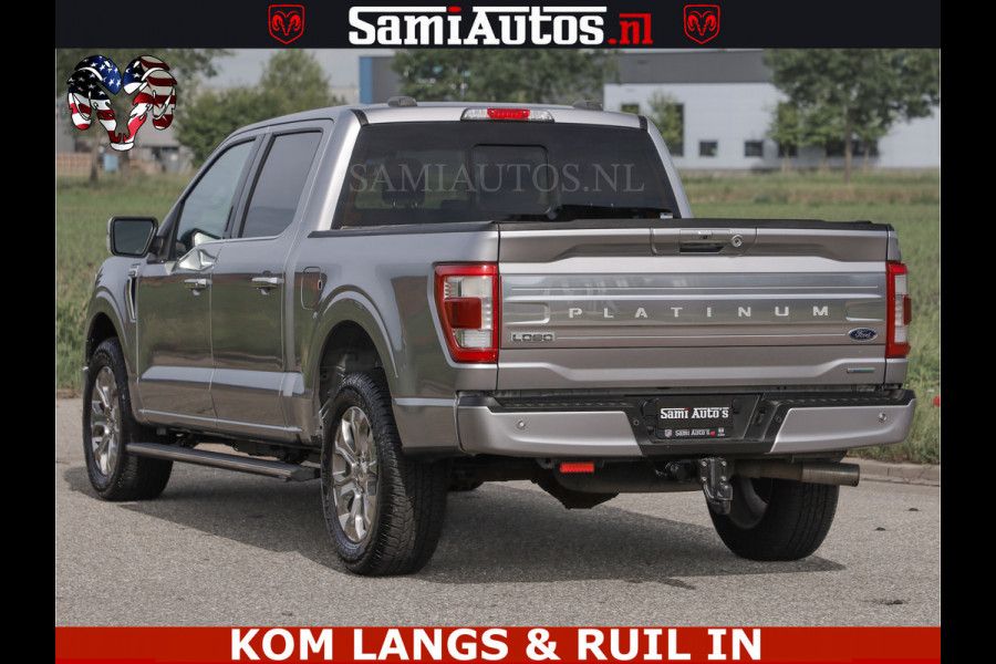 Ford USA F-150 PLATINUM | MASSAGE | PANO | GROOTSCHERM | COMFORT STOELEN | ADAPTIVE CRUISE | DC | DUBBELE CABINE | FACELIFT MODEL | GROOT SCHERM | 5 PERSOONS | DC | DASH CAM | MASSAGE | | De specialist in Amerikaanse pick‑ups in Nederland en Europa.
