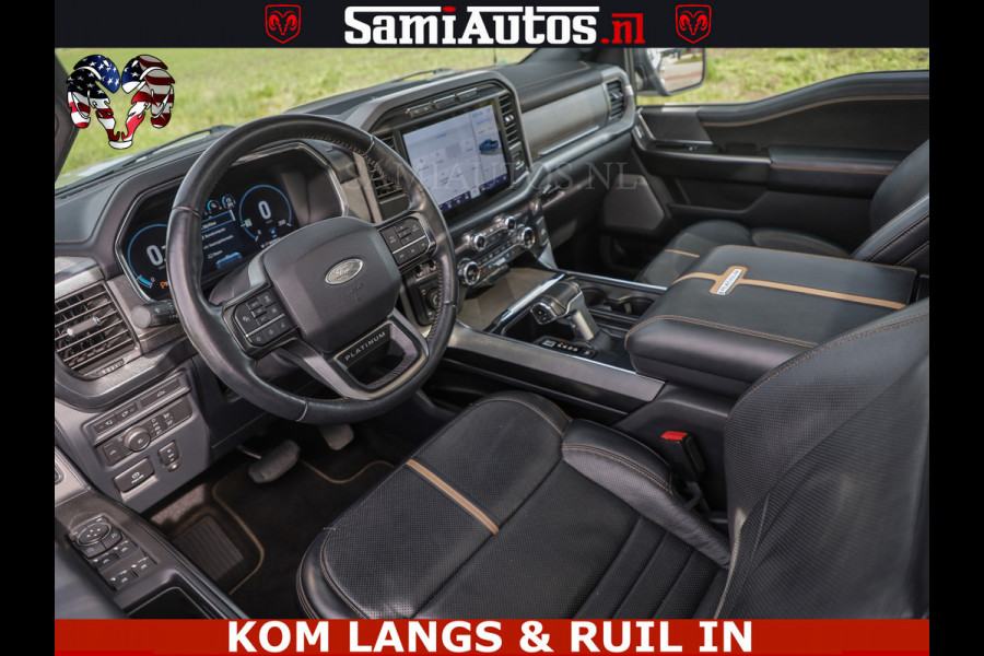 Ford USA F-150 PLATINUM | MASSAGE | PANO | GROOTSCHERM | COMFORT STOELEN | ADAPTIVE CRUISE | DC | DUBBELE CABINE | FACELIFT MODEL | GROOT SCHERM | 5 PERSOONS | DC | DASH CAM | MASSAGE | | De specialist in Amerikaanse pick‑ups in Nederland en Europa.