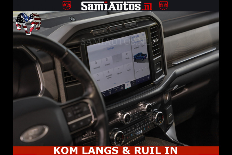 Ford USA F-150 PLATINUM | MASSAGE | PANO | GROOTSCHERM | COMFORT STOELEN | ADAPTIVE CRUISE | DC | DUBBELE CABINE | FACELIFT MODEL | GROOT SCHERM | 5 PERSOONS | DC | DASH CAM | MASSAGE | | De specialist in Amerikaanse pick‑ups in Nederland en Europa.