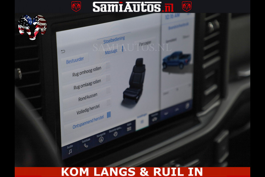 Ford USA F-150 PLATINUM | MASSAGE | PANO | GROOTSCHERM | COMFORT STOELEN | ADAPTIVE CRUISE | DC | DUBBELE CABINE | FACELIFT MODEL | GROOT SCHERM | 5 PERSOONS | DC | DASH CAM | MASSAGE | | De specialist in Amerikaanse pick‑ups in Nederland en Europa.