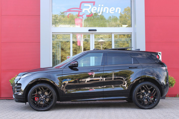 Land Rover Range Rover Evoque 1.5 P300e AWD 254PK R-DYNAMIC HSE | PANORAMISCH SCHUIF / KANTELDAK | ELEKTRISCH VERSTELBARE VOORSTOELEN / BESTUURDERSTOEL MET GEHEUGEN | LEDEREN BEKLEDING | VOORSTOELEN  VERWARMBAAR | 20" LICHTMETALEN VELGEN | KEYLESS ENTRY / START | DODEHOEK DETECTIE | EXTRA GETINTE ACHTERRUITEN | FULL LED KOPLAMPEN | LED ACHTERLICHTEN | ADAPTIVE CRUISE CONTROL | APPLE CARPLAY | ACHTERKLEP ELEKTRISCH BEDIENBAAR | MERIDIAN PREMIUM AUDIO SYSTEEM | RODE REMKLAUWEN |