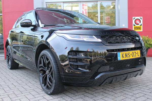Land Rover Range Rover Evoque 1.5 P300e AWD 254PK R-DYNAMIC HSE | PANORAMISCH SCHUIF / KANTELDAK | ELEKTRISCH VERSTELBARE VOORSTOELEN / BESTUURDERSTOEL MET GEHEUGEN | LEDEREN BEKLEDING | VOORSTOELEN  VERWARMBAAR | 20" LICHTMETALEN VELGEN | KEYLESS ENTRY / START | DODEHOEK DETECTIE | EXTRA GETINTE ACHTERRUITEN | FULL LED KOPLAMPEN | LED ACHTERLICHTEN | ADAPTIVE CRUISE CONTROL | APPLE CARPLAY | ACHTERKLEP ELEKTRISCH BEDIENBAAR | MERIDIAN PREMIUM AUDIO SYSTEEM | RODE REMKLAUWEN |