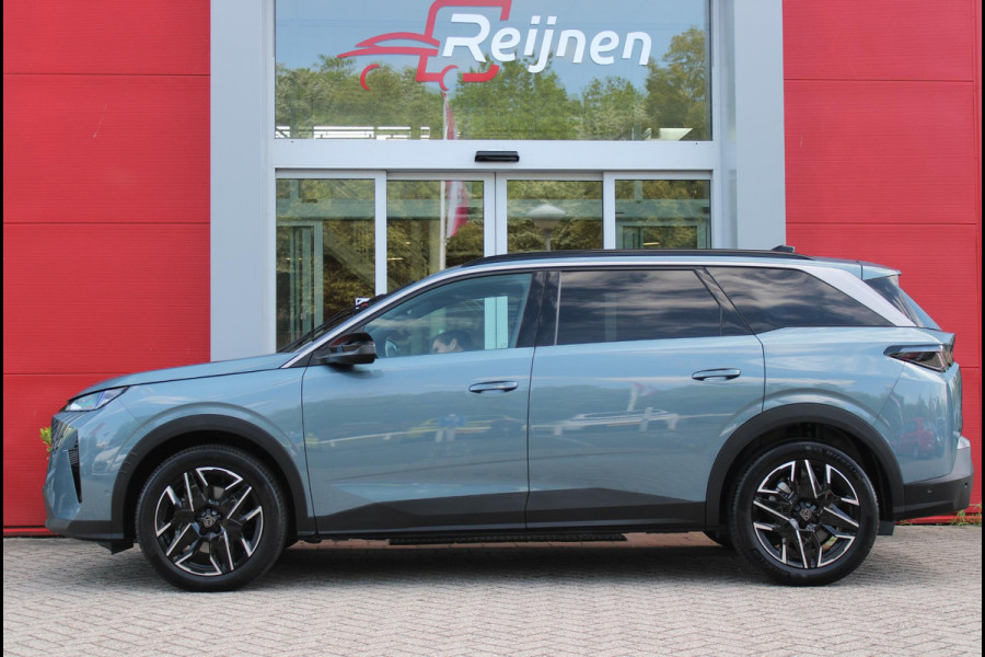 Peugeot 5008 1.2 Hybrid 145PK ALLURE 7p | 360° VISION & DRIVE ASSIST PACK: ANTI DIEFSTAL ALARM MET SUPERVERGRENDELING/VERWARMBAAR VOLLEDEREN STUURWIEL/VISEOPARK 360° HD CAMERA'S MET PARKEERHULP VOOR, BUITENSPIEGELS MET KANTELFUNCTIE BIJ HET ACHTERUITRIJDEN/ADAPTIVE CRUISE CONTROL MET STOP & GO FUNCTIE, REAR CROSS TRAFFIC ALERT, LANE CHANGE ASSIST, DODEHOEK DETECTIE, GROOTLICHT ASSISTENT | PANORAMIC NAVIGATION PACK: PEUGEOT PANORAMIC i-COCKPIT MET GEBOGEN EN ZWEVEND HD SCHERM/PEUGEOT 3D NAVIGATIE/SPRAAKHERKENNING/3-USB AANSLUITINGEN/DRAADLOZE TELEFOONLADER | SEAT PACK: AGR STOEL MET