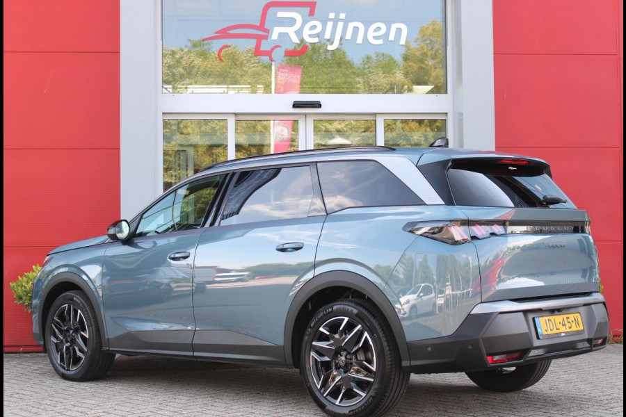 Peugeot 5008 1.2 Hybrid 145PK ALLURE 7p | 360° VISION & DRIVE ASSIST PACK: ANTI DIEFSTAL ALARM MET SUPERVERGRENDELING/VERWARMBAAR VOLLEDEREN STUURWIEL/VISEOPARK 360° HD CAMERA'S MET PARKEERHULP VOOR, BUITENSPIEGELS MET KANTELFUNCTIE BIJ HET ACHTERUITRIJDEN/ADAPTIVE CRUISE CONTROL MET STOP & GO FUNCTIE, REAR CROSS TRAFFIC ALERT, LANE CHANGE ASSIST, DODEHOEK DETECTIE, GROOTLICHT ASSISTENT | PANORAMIC NAVIGATION PACK: PEUGEOT PANORAMIC i-COCKPIT MET GEBOGEN EN ZWEVEND HD SCHERM/PEUGEOT 3D NAVIGATIE/SPRAAKHERKENNING/3-USB AANSLUITINGEN/DRAADLOZE TELEFOONLADER | SEAT PACK: AGR STOEL MET