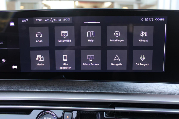 Peugeot 5008 1.2 Hybrid 145PK ALLURE 7p | 360° VISION & DRIVE ASSIST PACK: ANTI DIEFSTAL ALARM MET SUPERVERGRENDELING/VERWARMBAAR VOLLEDEREN STUURWIEL/VISEOPARK 360° HD CAMERA'S MET PARKEERHULP VOOR, BUITENSPIEGELS MET KANTELFUNCTIE BIJ HET ACHTERUITRIJDEN/ADAPTIVE CRUISE CONTROL MET STOP & GO FUNCTIE, REAR CROSS TRAFFIC ALERT, LANE CHANGE ASSIST, DODEHOEK DETECTIE, GROOTLICHT ASSISTENT | PANORAMIC NAVIGATION PACK: PEUGEOT PANORAMIC i-COCKPIT MET GEBOGEN EN ZWEVEND HD SCHERM/PEUGEOT 3D NAVIGATIE/SPRAAKHERKENNING/3-USB AANSLUITINGEN/DRAADLOZE TELEFOONLADER | SEAT PACK: AGR STOEL MET