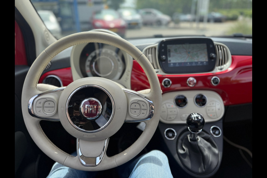 Fiat 500 1.2 Lounge SCHUIF/KANTELDAK NAVI (BOVAG/RIJKLAARPRIJS)