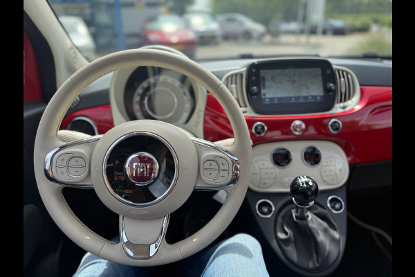 Fiat 500 1.2 Lounge SCHUIF/KANTELDAK NAVI (BOVAG/RIJKLAARPRIJS)