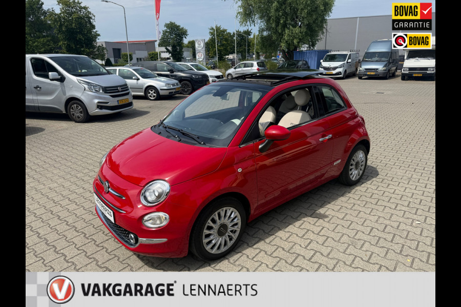 Fiat 500 1.2 Lounge SCHUIF/KANTELDAK NAVI (BOVAG/RIJKLAARPRIJS)