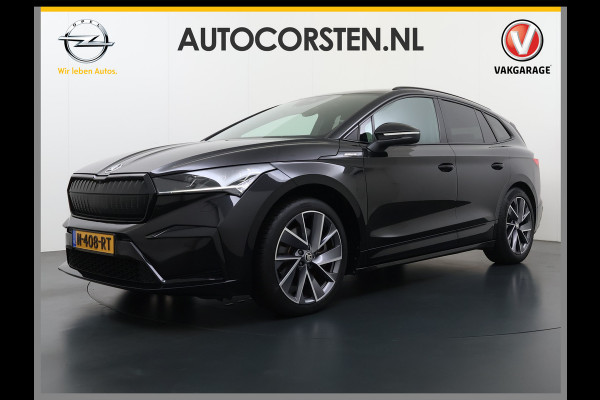 Škoda ENYAQ iV 80 SPORTLINE SOH 92% 3-Zone Ecc Adap.Cruise Stuur+Stoelverwarming Elek.Stoel+Memory Navi Camera Apple Carplay Android Auto Keyless Advanc. Dodehoek detectie Elek.Achterklep Privacy Glas Led Matrix Isofix Lmv 20" DAB Lane Assist 1e Eigenaar Origineel Nederlandse Auto Dealeronderhouden
