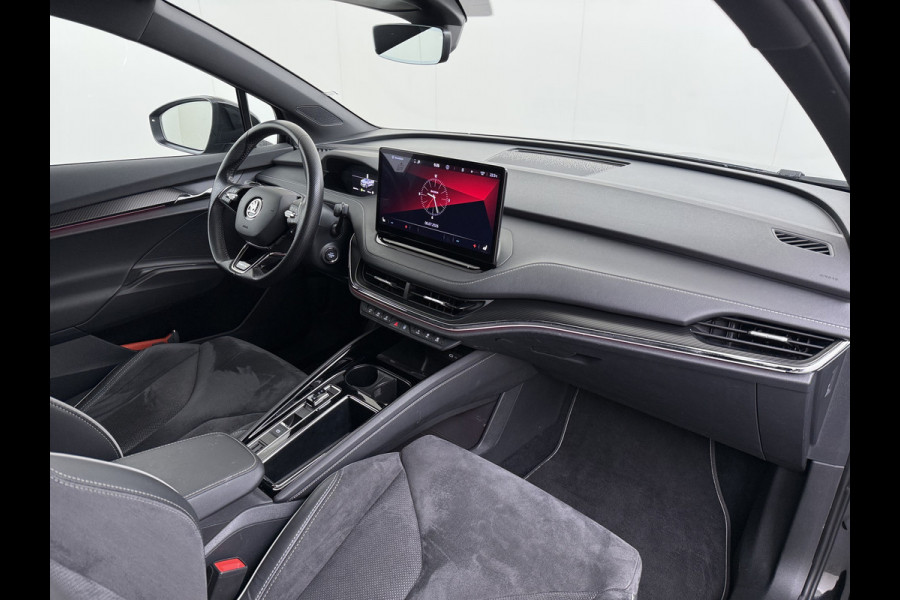 Škoda ENYAQ iV 80 SPORTLINE SOH 92% 3-Zone Ecc Adap.Cruise Stuur+Stoelverwarming Elek.Stoel+Memory Navi Camera Apple Carplay Android Auto Keyless Advanc. Dodehoek detectie Elek.Achterklep Privacy Glas Led Matrix Isofix Lmv 20" DAB Lane Assist 1e Eigenaar Origineel Nederlandse Auto Dealeronderhouden