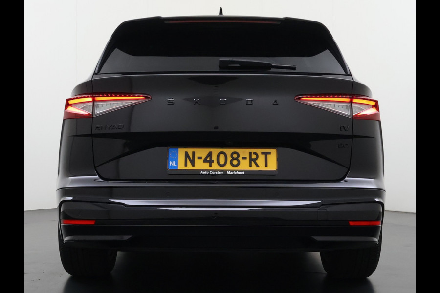 Škoda ENYAQ iV 80 SPORTLINE SOH 92% 3-Zone Ecc Adap.Cruise Stuur+Stoelverwarming Elek.Stoel+Memory Navi Camera Apple Carplay Android Auto Keyless Advanc. Dodehoek detectie Elek.Achterklep Privacy Glas Led Matrix Isofix Lmv 20" DAB Lane Assist 1e Eigenaar Origineel Nederlandse Auto Dealeronderhouden