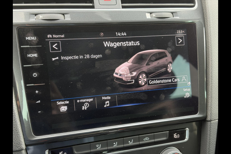 Volkswagen e-Golf e-Golf SOH 91.07%,Navi,Carplay,Camera,Stoelverwarming,Clima,Cruise,Pdc,Lm velgen,Dealer Onderhouden,N.A.P,Apk tot 11-2026