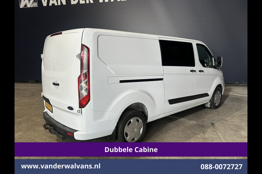 Ford Transit Custom 2.0 TDCI 131pk L2H1 Dubbele Cabine Euro6 Airco | 6-Zits | Cruisecontrol | 2550kg Trekhaak Verwarmde voorruit, Parkeersensoren