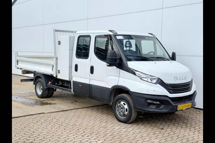 Iveco Daily 35C16 3.0 Dubbele Cabine Kipper Dubbellucht 3,5t Trekhaak 6 Stoelen Airco Cruise Control Benne Tipper