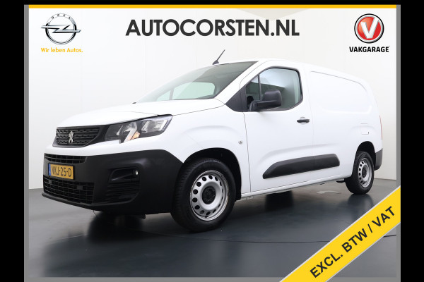 Peugeot Partner 1.5HDI 102PK Lang 3D-Navi Airco Apple Carplay Android Auto Cruise Control Pdc Premium Bluetooth DAB Tussenwand Schuifdeur Achterdeuren Euro 6 1e Eigenaar Dealeronderhouden Origineel Nederlandse Auto