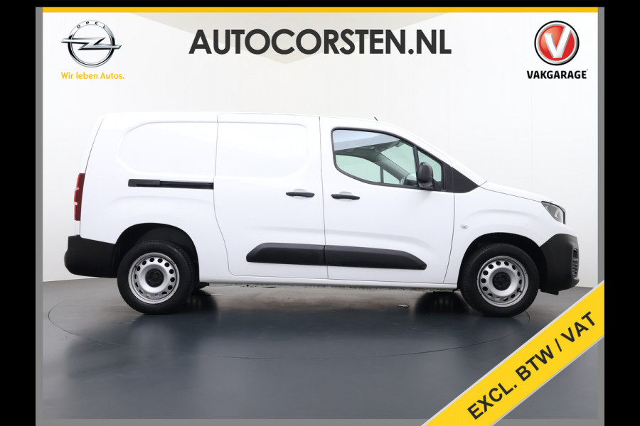 Peugeot Partner 1.5HDI 102PK Lang 3D-Navi Airco Apple Carplay Android Auto Cruise Control Pdc Premium Bluetooth DAB Tussenwand Schuifdeur Achterdeuren Euro 6 1e Eigenaar Dealeronderhouden Origineel Nederlandse Auto