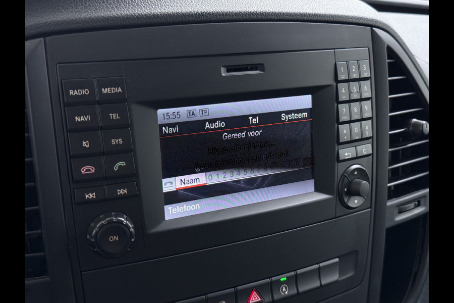 Mercedes-Benz Vito 114CDI Automaat Lang 2X Schuifdeur Trekhaak Imperiaal Navi Camera Cruise Control Airco Bluetooth Pdc Euro 6 Betonplex Vloer Wandbetimmering 1e Eigenaar Origineel Nederlandse Auto
