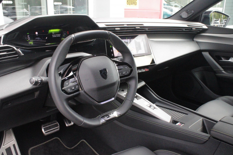 Peugeot 308 1.2 Hybrid 145PK AUTOMAAT GT | PANORAMA SCHUIF/KANTEL DAK | AFNEEMBARE TREKHAAK | NAVIGATIE | SENSATION PACK: FOCAL HIFI SYSTEM (PREMIUM HIFI SYSTEEM MET 10 SPEAKERS)/DRAADLOZE TELEFOONLADER | 360° VISION & DRIVE ASSIST PLUS PACK: ACHTERUITRIJCAMERA 360° VISEOPARK 3 (4 CAMERA'S)/PARKEERHULP VOOR EN ACHTER/ANTI DIEFSTAL ALARM/PEUGEOT i-COCKPIT MET CONFIGUREERBAAR 3D-INSTRUMENTENPANEEL/CLEAN CABIN | ALCANTARA EXECUTIVE PACK: BEKLEDING ALCANTARA/KUNSTLEDER INCL. ELEKTRISCH BEDIENBARE AGR STOEL EN MASSAGE OP BEIDE VOORSTOELEN | 18" LICHTMETALEN VELGEN "PORTLAND" | NAVIGATI