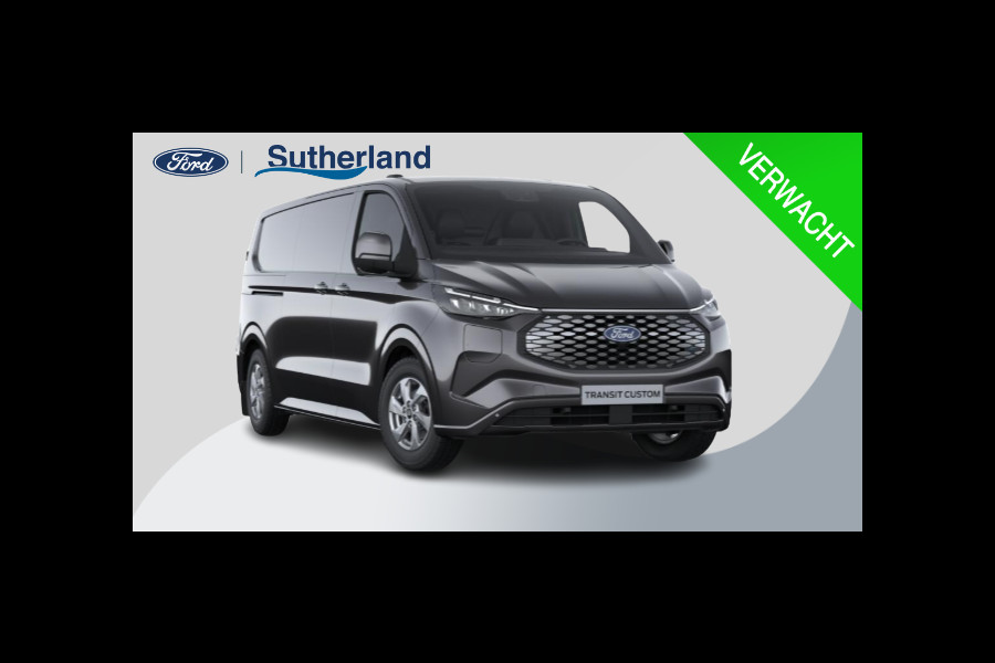 Ford E-Transit Cust. 340 L2H1 Limited 71 kWh | Adaptive Cruise Control |Inklapbare trekhaak | 17 inch Lichtmetalen Velgen | 2300kg trekgewicht | Verwarmbaar stuurwiel