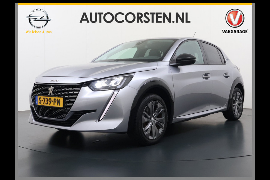 Peugeot e-208 EV 5Drs Allure Pack 50kWh SOH 90% 360°Camera Stoelverwarming 3D-Navi Ecc Pdc Apple Carplay Android Auto Keyless Cruise Control Regen-Lichtsensor Privacy Glas Lmv Led Lane Assist Isofix DAB Bluetooth
