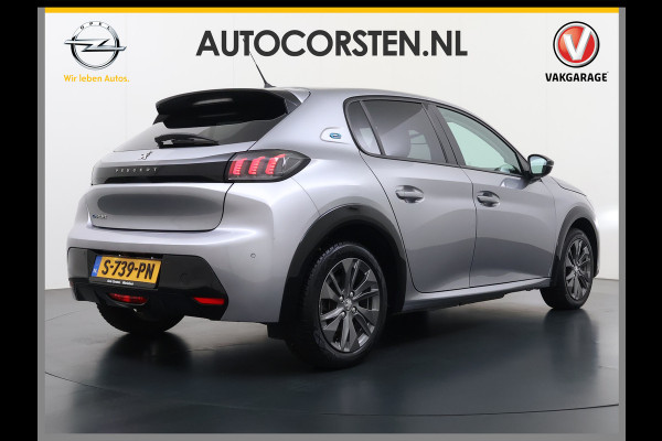 Peugeot e-208 EV 5Drs Allure Pack 50kWh SOH 90% 360°Camera Stoelverwarming 3D-Navi Ecc Pdc Apple Carplay Android Auto Keyless Cruise Control Regen-Lichtsensor Privacy Glas Lmv Led Lane Assist Isofix DAB Bluetooth